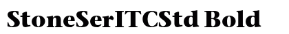 StoneSerITCStd Bold Preview