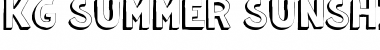 KG Summer Sunshine Shadow Regular Font