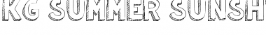 KG Summer Sunshine Regular Font KG Summer Sunshine Regular Font