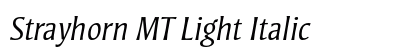 Strayhorn MT Light Italic Preview