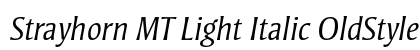 Strayhorn MT Light Italic OldStyle Figures Preview