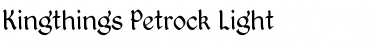 Download Kingthings Petrock Light Font