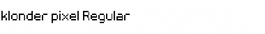Download klonder pixel Font Download klonder pixel Font