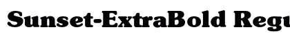 Sunset-ExtraBold Regular preview