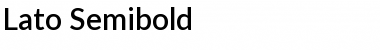 Lato Semibold Regular Font