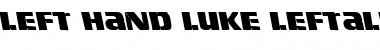 Download Left Hand Luke Leftalic Font