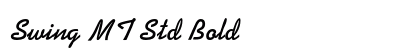Swing MT Std Bold preview