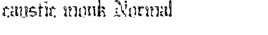 caustic monk Normal Font