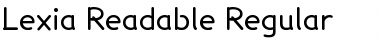 Lexia Readable Regular Font