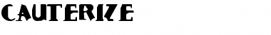 Download Cauterize Font Download Cauterize Font