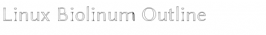 Linux Biolinum Outline Regular Font
