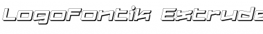 Logofontik 4F Extruded Italic Font