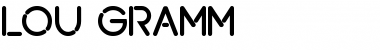 Lou Gramm Regular Font