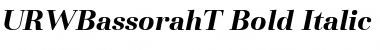 URWBassorahT Bold Italic Font