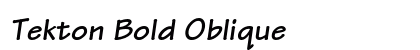 Tekton Bold Oblique Preview