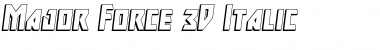 Download Major Force 3D Italic Font Download Major Force 3D Italic Font