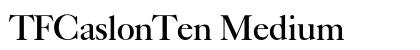 TFCaslonTen Medium preview