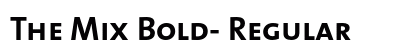 The Mix Bold- Regular Preview