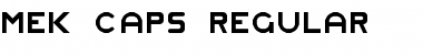 Mek Caps Regular Font