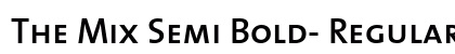 The Mix Semi Bold- Regular preview