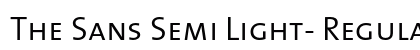 The Sans Semi Light- Regular preview