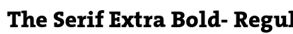 The Serif Extra Bold- Regular preview