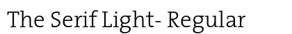 The Serif Light- Regular preview