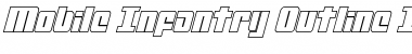 Mobile Infantry Outline Italic Italic Font