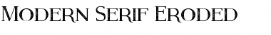 Modern Serif Eroded Regular Font