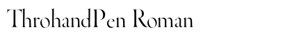 ThrohandPen Roman preview