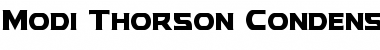 Modi Thorson Condensed Condensed Font