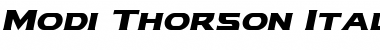 Modi Thorson Italic Italic Font