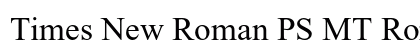 Times New Roman PS MT Roman preview