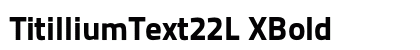 TitilliumText22L XBold Preview