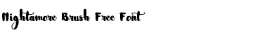 Download Nightamore Brush Free Font Font Download Nightamore Brush Free Font Font