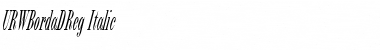 Download URWBordaDReg Font