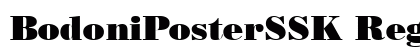 BodoniPosterSSK Regular preview