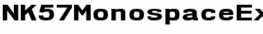 NK57 Monospace Expanded ExtraBold Font
