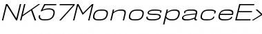 NK57 Monospace Expanded Light Italic Font