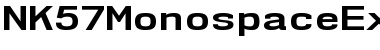 NK57 Monospace Expanded Bold Font