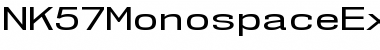 NK57 Monospace Expanded Font