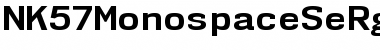 NK57 Monospace Semi-Expanded Bold Font