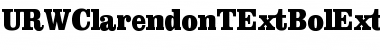 URWClarendonTExtBolExtNar Regular Font