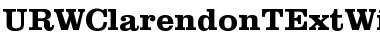 URWClarendonTExtWid Bold Font