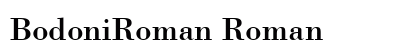 BodoniRoman Roman preview