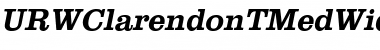 URWClarendonTMedWid Oblique Font