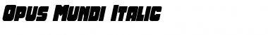 Download Opus Mundi Italic Font