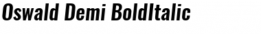 Oswald Demi-Bold Font