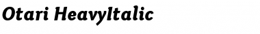 Otari Heavy Italic Font