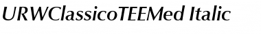 URWClassicoTEEMed Italic Font